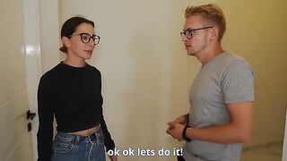 The realtor fucks the hot wife in front of her husband