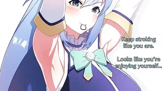 The worship of Goddess Aqua's ass, a unique fetish training with Konosuba’s fuckery
