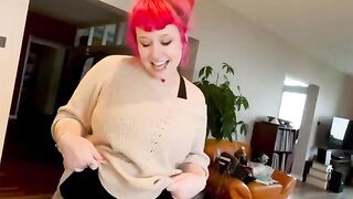 Proxy Paige gets her asshole gapped by a massive pasta fork in a steamy scene