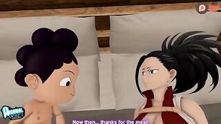 My Hero Academia's Momo and Mineta get down and dirty in this hot animation
