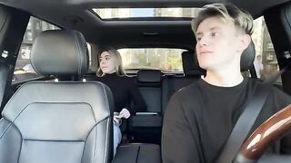 The guy paid for a taxi and received a blowjob from the girl
