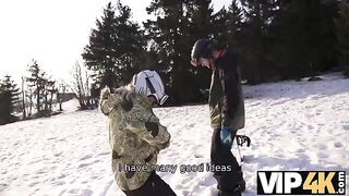 A skier gets picked up and fucked by a hot Czech girl in HD quality