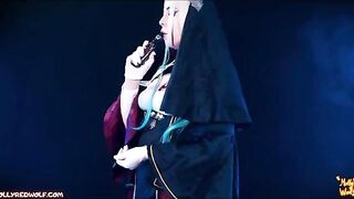 A nun punished me for my lies, using a strapon in an intense way