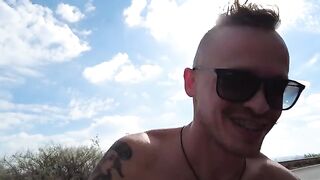 Babes thought we were bloggers and we fucked them on the beach