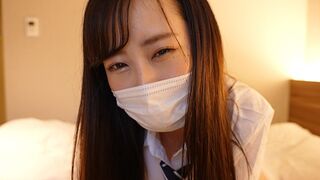 A girl in a sailor suit got fucked and gave a handjob