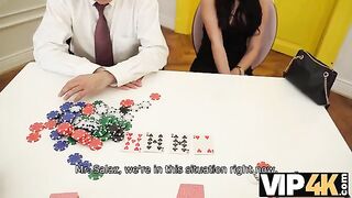The guy lost a bet to his wife in a game