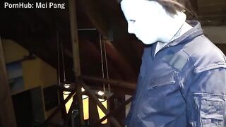The sexy nurse was fucked on Halloween by a monster in a hardcore scene