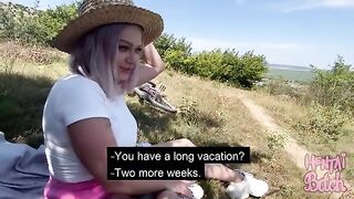 Babe has sex with a stranger on the city streets, no one noticed