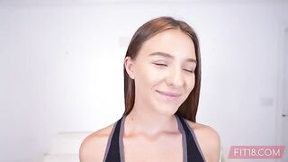 Cute amateur from Ukraine has a casting with Fit18, showing her skills