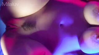 Busty amateur has close-up sex and cumshots in her meaty pussy