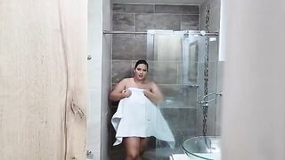 My stepsister caught me spying on her in the shower