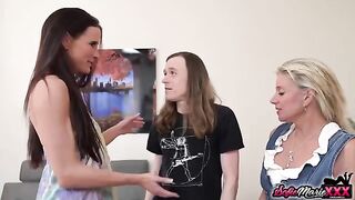 Sofie Marie and Payton Hall share their stepsons in a steamy orgy