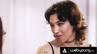 The passionate lesbian sex of college babe Brooklyn Gray and her girlfriend