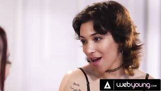 The passionate lesbian sex of college babe Brooklyn Gray and her girlfriend