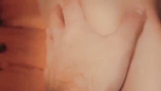 My wife with big tits fucks me and gives me her ass