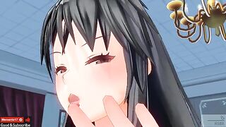 ASMR ear licking action with Japanese hentai voice actor