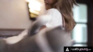 A hot blonde has a steamy encounter with her college roommate in this sizzling scene