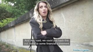 Hot French teacher lures guy for steamy action in public spot, straight out of Public Agent’s wild antics