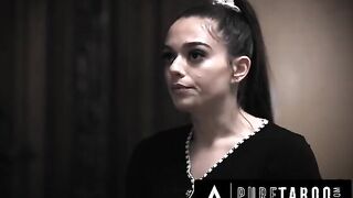 Cheerleader Sophia Burns gives herself to her stepfather's son for better grades