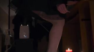 Nylon stockings footjob with cum on soles, the best toe worship scenes