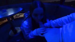 A couple enjoys a romantic evening with a thrilling, intimate finish