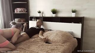 Petite teen in sexy lingerie waits for you in the bedroom