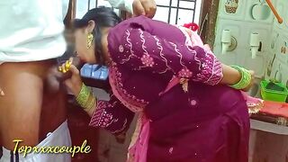 A hot maid was fucked by her employer in the kitchen