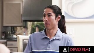 The horny guy can’t resist his girlfriend’s sexy stepsister Charly Summer