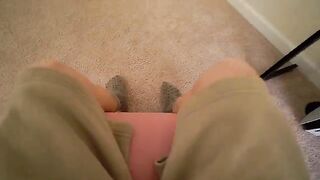 A man was mistaken for someone else and fucked by a horny step sister through the glory hole