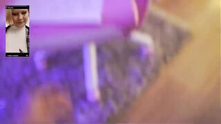 A cute girl was fucked by a courier and got cum on her face