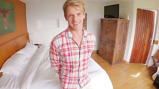 The guy fucked his fan and she came with a lot of sperm