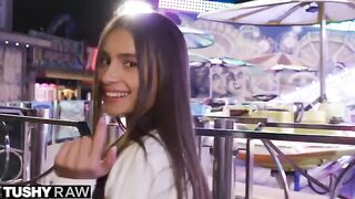 TUSHYRAW Perfect petite Vanessa gets her ass stretched out - the hottest anal action