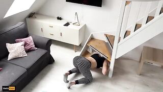 The stepbrother set a trap for his stepsister and fucked her