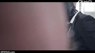 A cheating husband is punished by his dominating wife Little Caprice