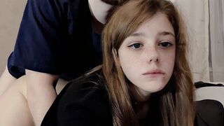 A cute girl has slow sex with her hot roommate in this steamy scene