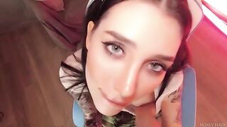 A young gamer girl cheats on her boyfriend with stepbrother