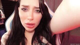 A young gamer girl cheats on her boyfriend with stepbrother