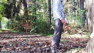 Stranger fucked hard by a horny MILF in the park