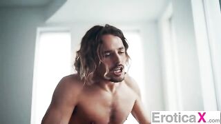 A hot brunette has a lazy afternoon filled with sensual and erotic sex
