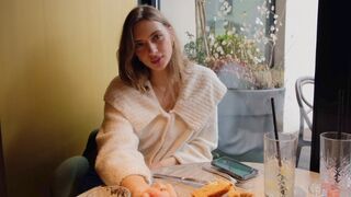 Romantic dinner turns into passionate fuck session