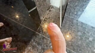 Spying for an Austrian girl in the shower and jerking off, an Italian babe’s dream come true
