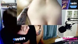 During the stream, a girl showed herself to her viewers