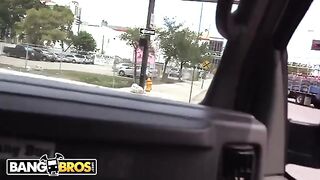 A hot chick can always count on the Bang Bus for financial help