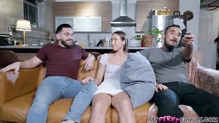 My stepsister's husband didn't want sex, so I had to fuck her myself - MyPervyFamily