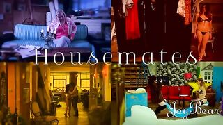 Two bisexual artists team up for a steamy threesome with a hot stud