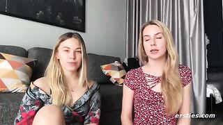Girlfriends fuck each other without guys in an erotic, passionate scene