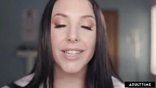 Hot doctor Angela White, with her impressive 40GG curves, gives a sensual exam in ASMR style