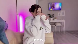 Will she choose truth or action? Or maybe a juicy blowjob with Lesya Moon?