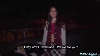 Hot French model makes money by fucking in public places