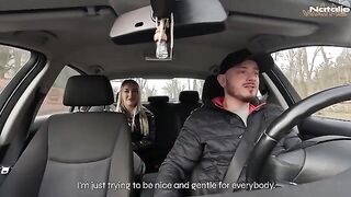 The luckiest taxi driver ever, especially on rainy days when passengers get frisky